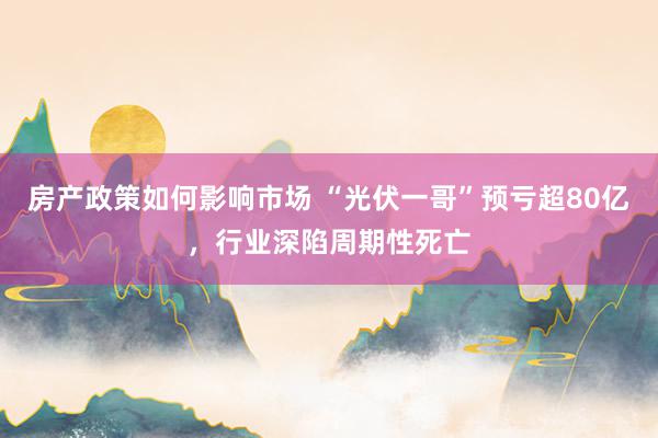 房产政策如何影响市场 “光伏一哥”预亏超80亿，行业深陷周期性死亡