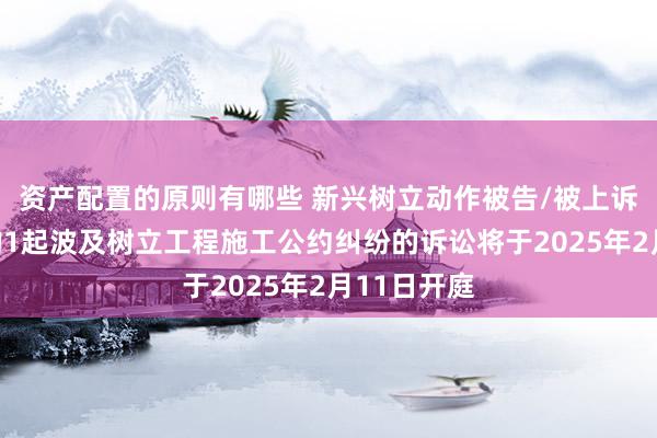 资产配置的原则有哪些 新兴树立动作被告/被上诉东说念主的1起波及树立工程施工公约纠纷的诉讼将于2025年2月11日开庭